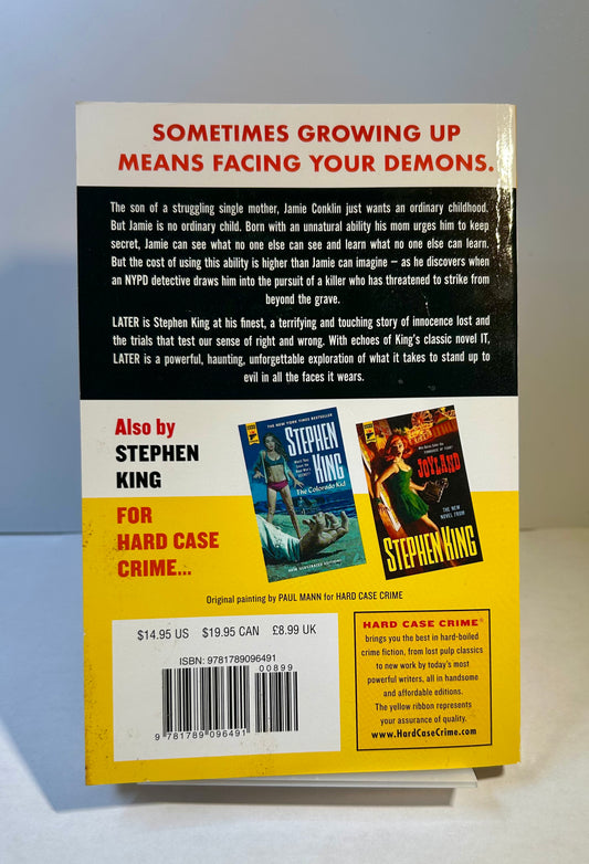 LATER - Stephen King - First Edition