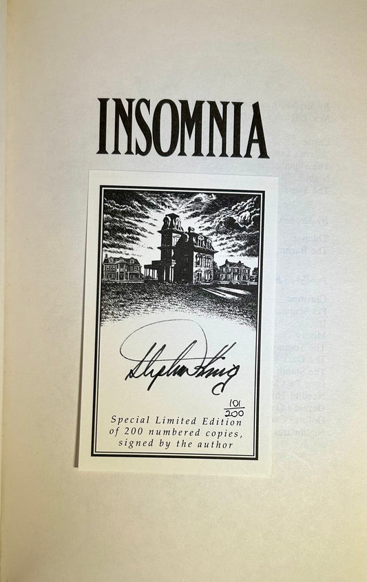 Insomnia - Stephen King - Signed Limited Edition (101/200)