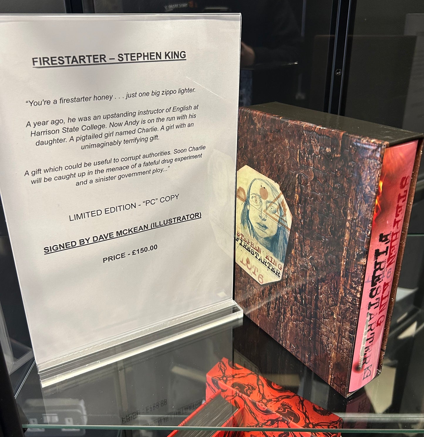 Firestarter - Stephen King (Signed by illustrator Dave McKean)