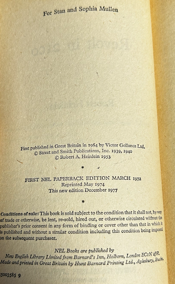 Revolt in 2100 - Robert A Heinlein