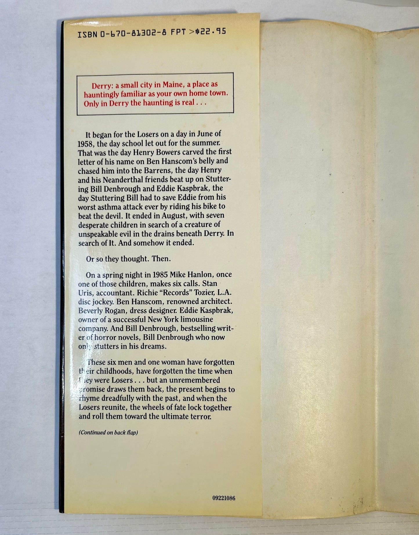IT - Stephen King - First US Edition