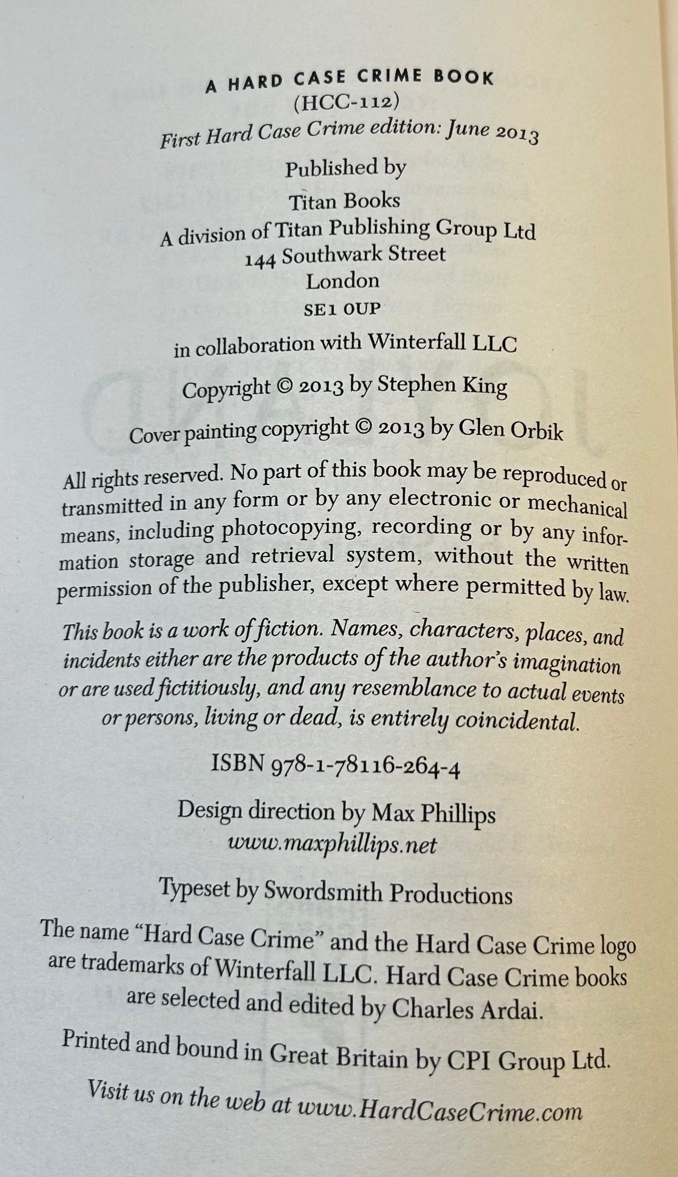 Joyland - Stephen King - First Edition