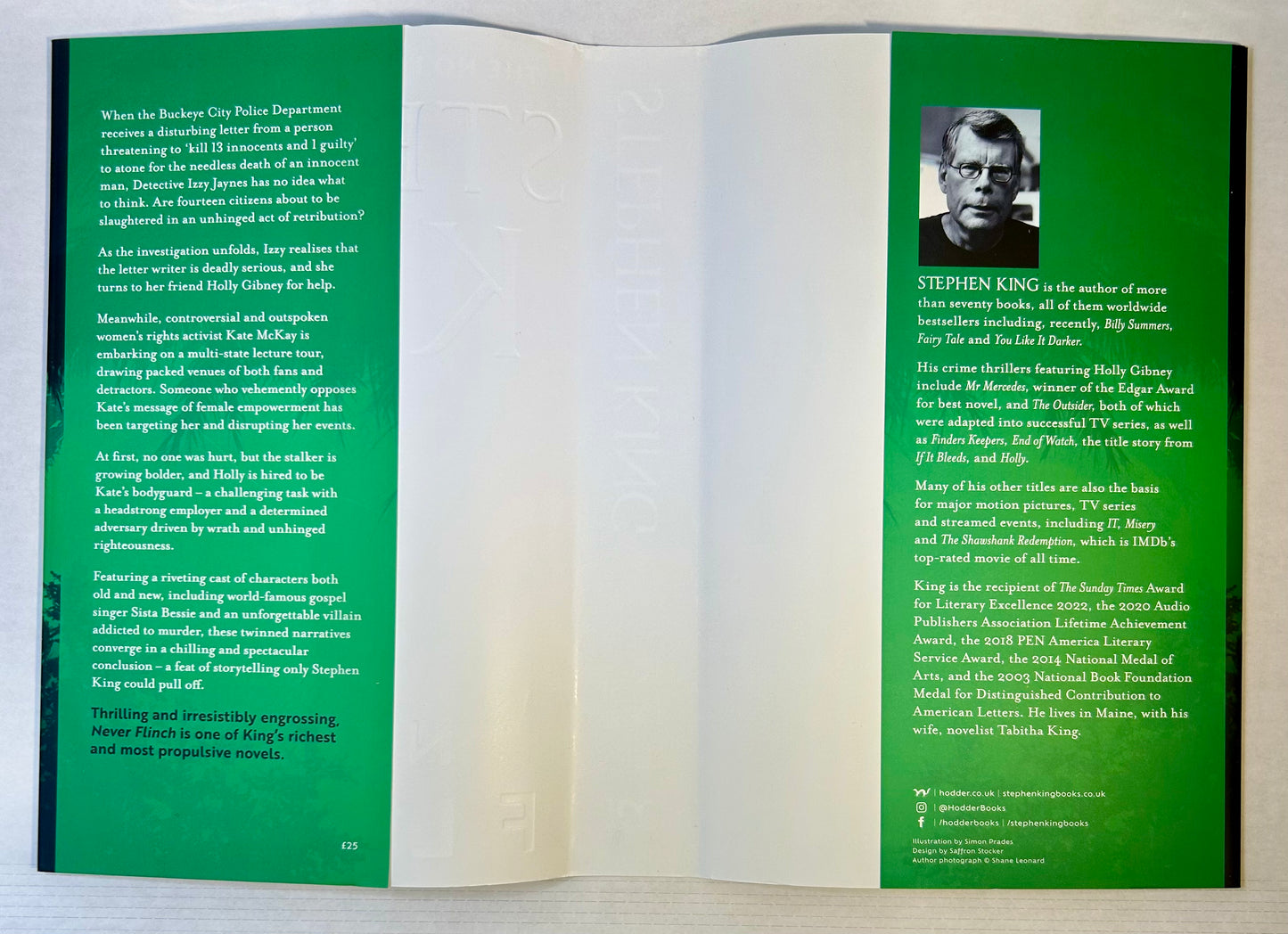 Never Flinch - Stephen King - First UK Edition