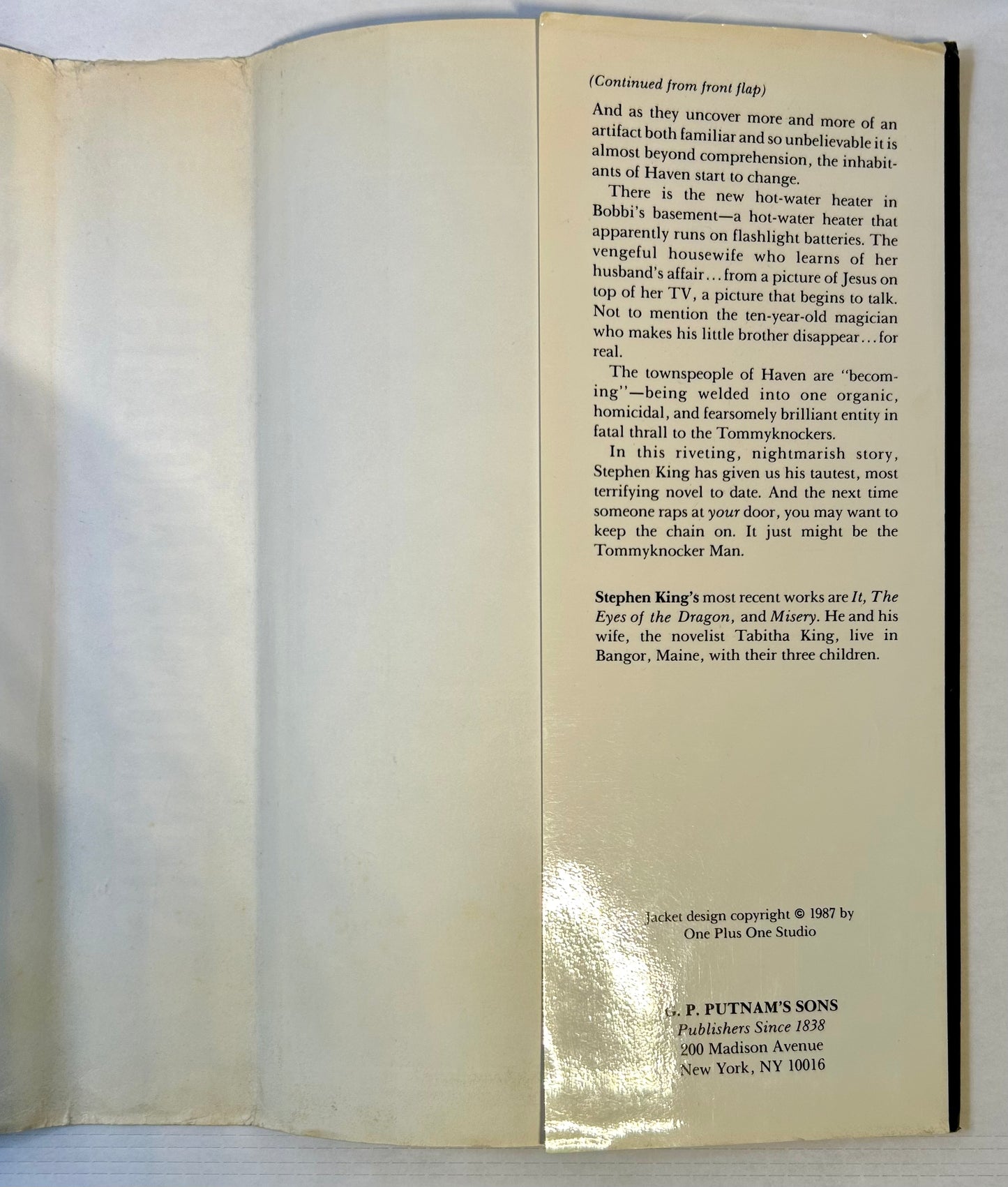 The Tommyknockers - Stephen King - First US Edition