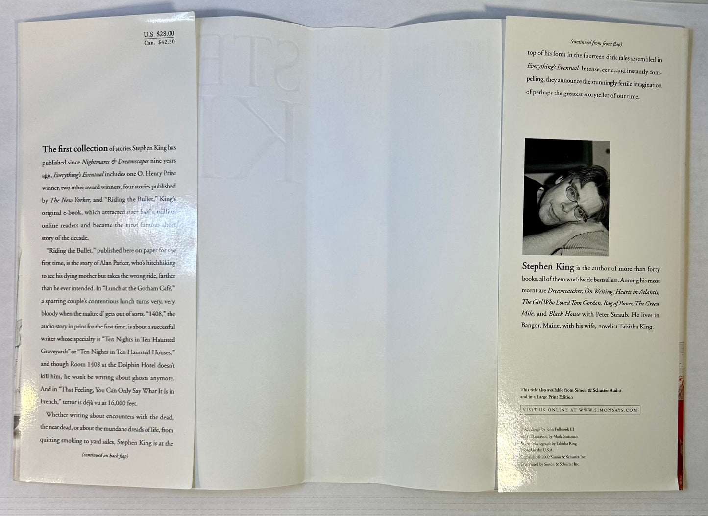 Everything's Eventual - Stephen King - First US Edition