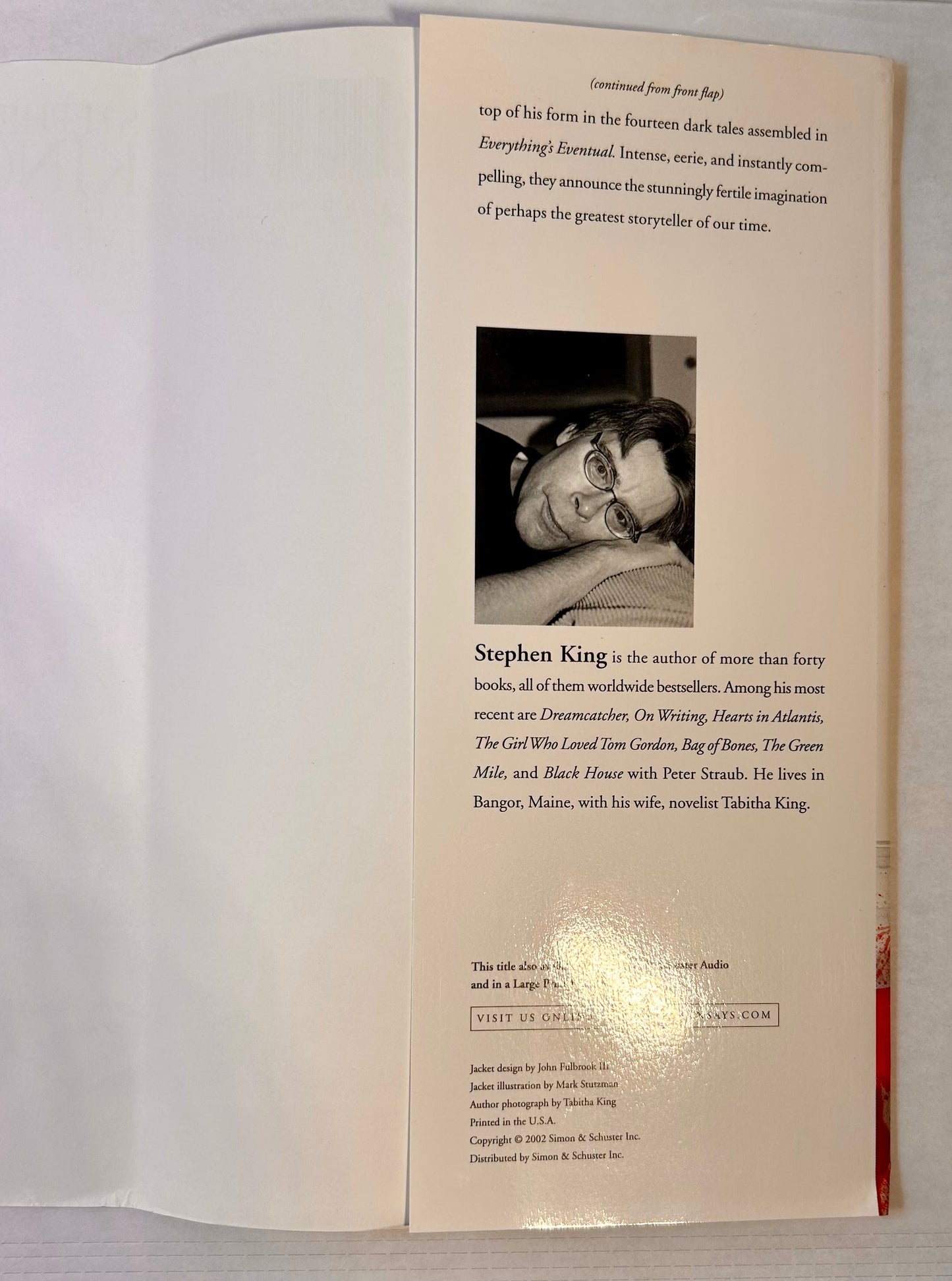 Everything's Eventual - Stephen King - First US Edition