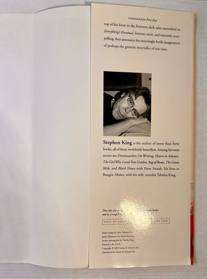 Everything's Eventual - Stephen King - First US Edition