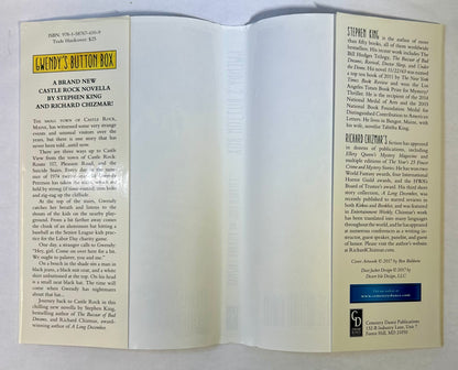 Gwendy's Button Box - Stephen King & Richard Chizmar - First US Edition