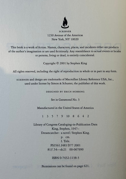 Dreamcatcher - Stephen King - First US Edition
