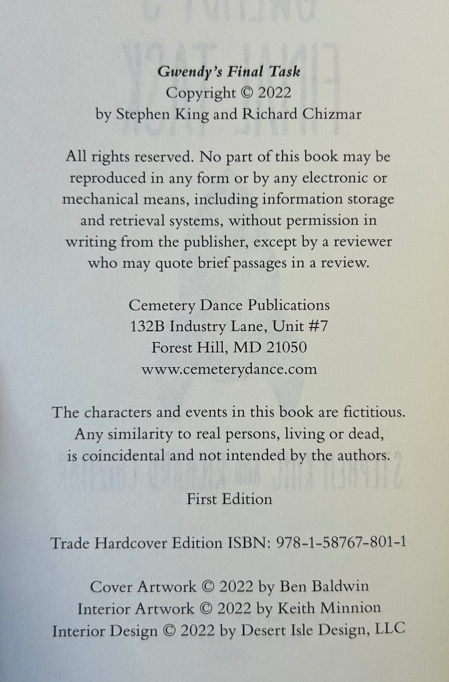 Gwendy Trilogy - Stephen King & Richard Chizmar