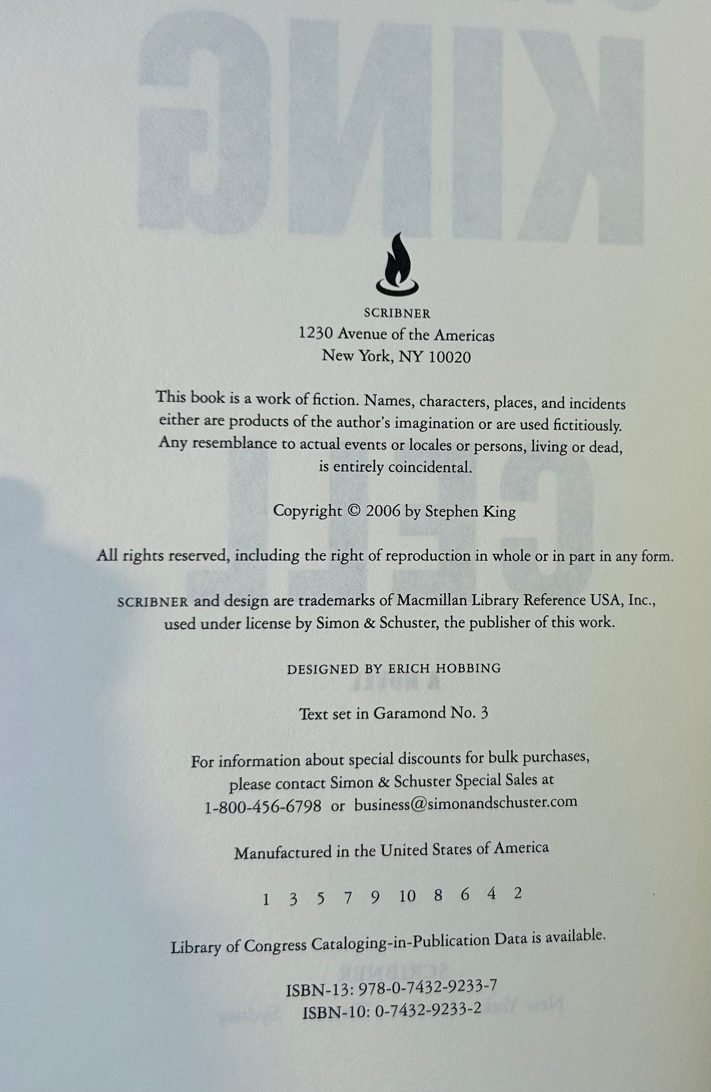 Cell - Stephen King - First US Edition