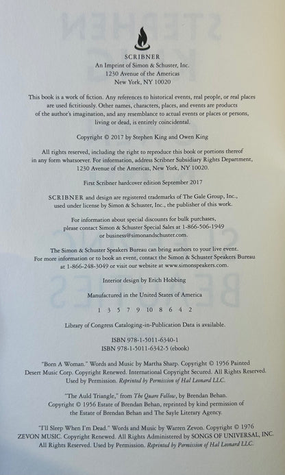 Sleeping Beauties - Stephen King & Owen King - First US Edition