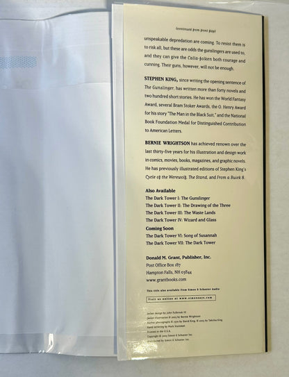 Dark Tower V - Wolves of the Calla - Stephen King - First US Edition