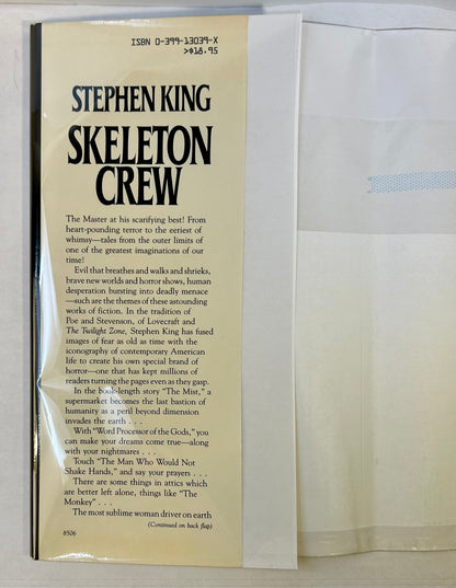 Skeleton Crew - Stephen King - First US Edition