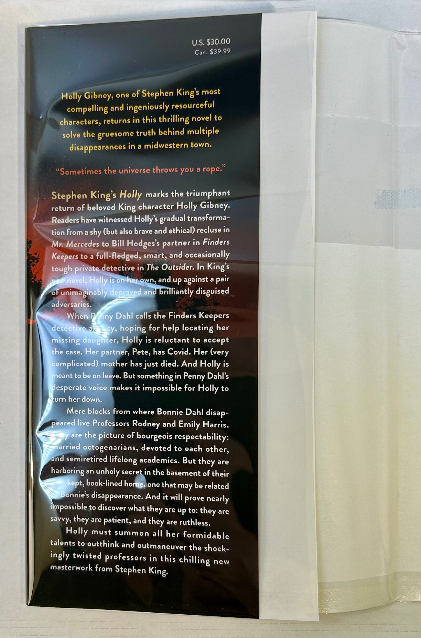 Holly - Stephen King - First US Edition