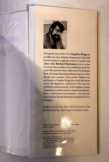 Blaze - Richard Bachman / Stephen King - First US Edition