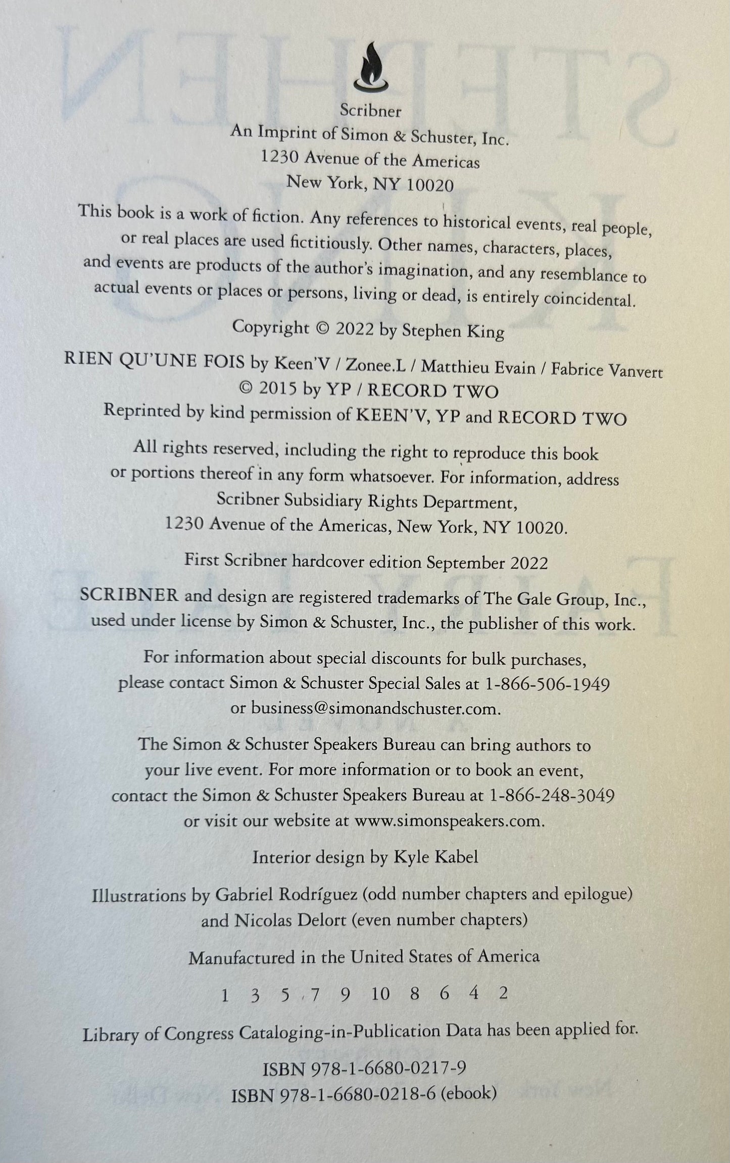 Fairy Tale - Stephen King - First US Edition