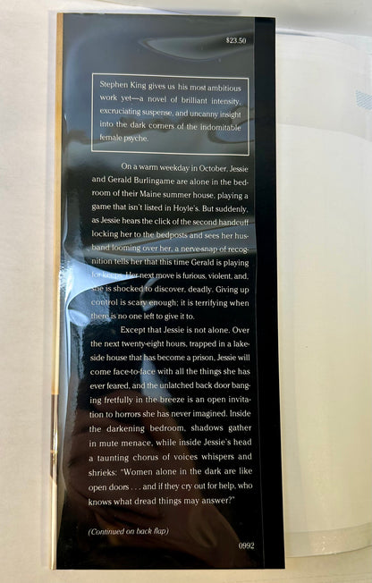 Gerald's Game - Stephen King - First US Edition