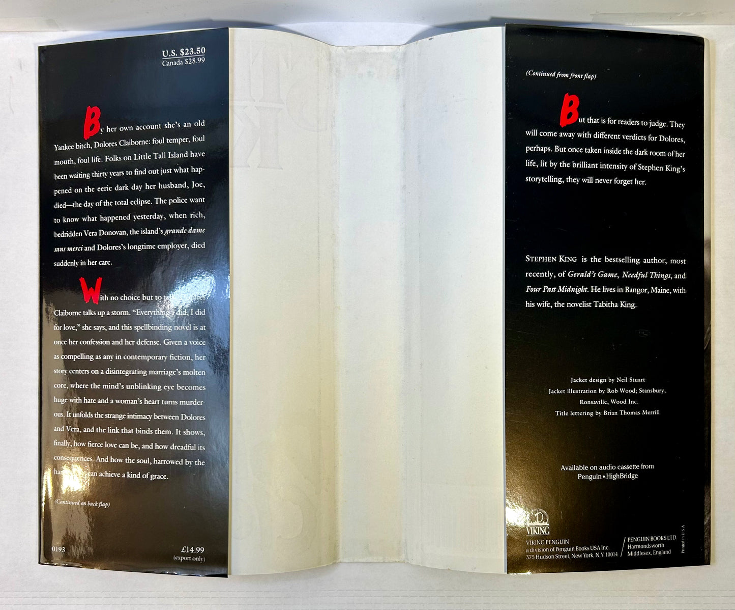 Dolores Claiborne - Stephen King - First US Edition