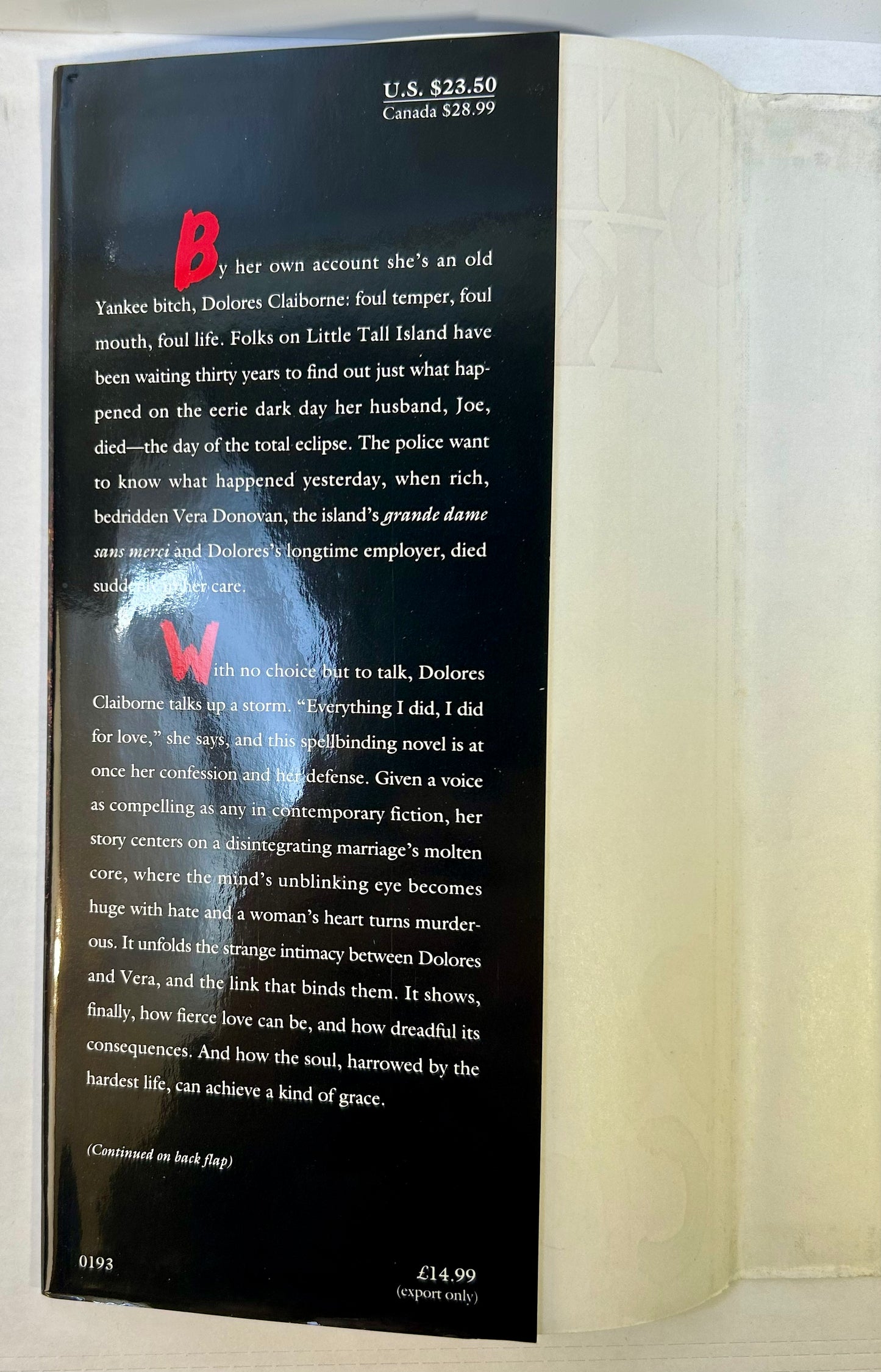 Dolores Claiborne - Stephen King - First US Edition