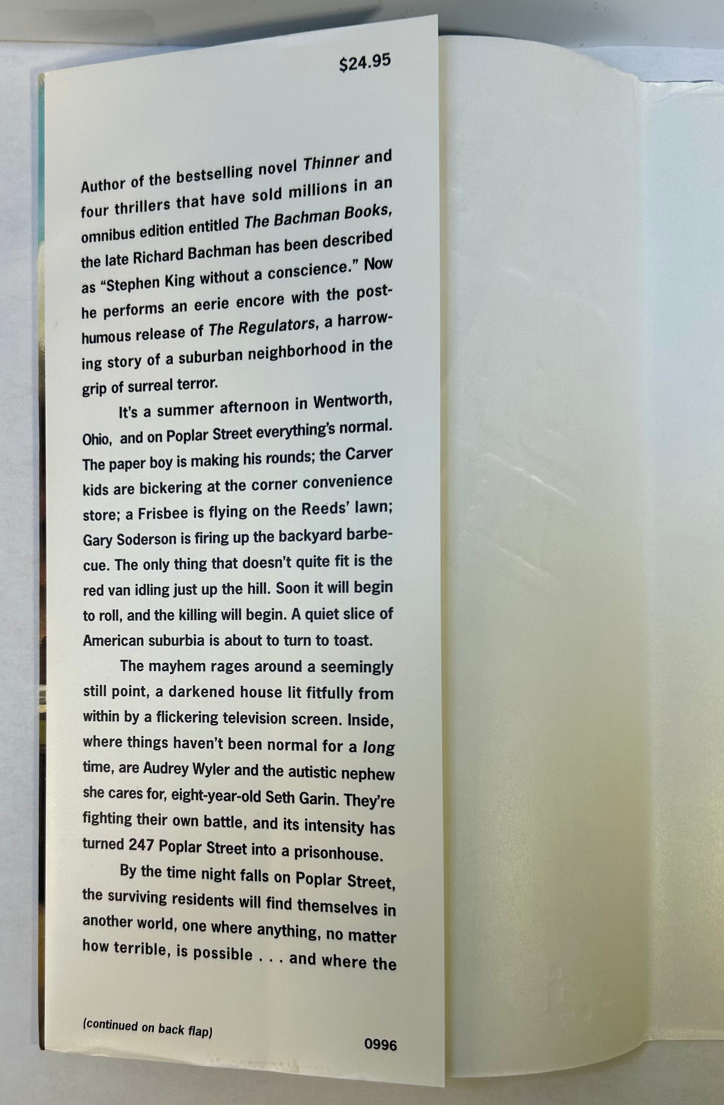 The Regulators - Richard Bachman/ Stephen King - First US Edition