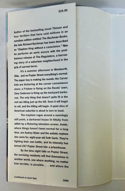 The Regulators - Richard Bachman/ Stephen King - First US Edition