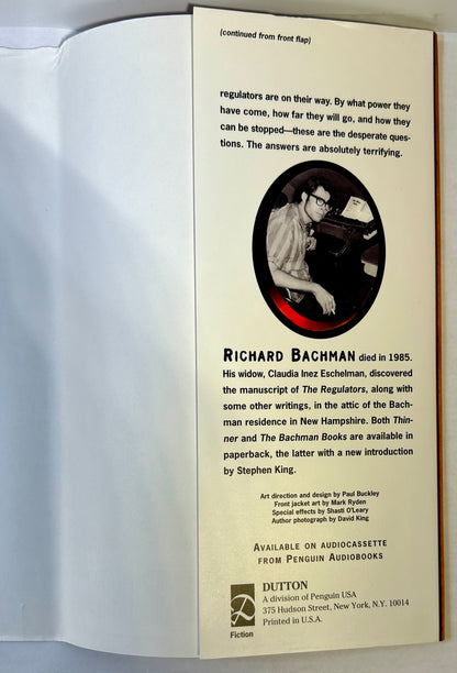 The Regulators - Richard Bachman/ Stephen King - First US Edition