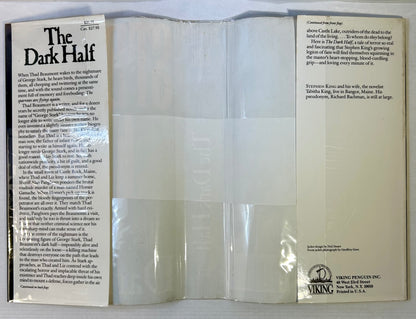 The Dark Half - Stephen King - First US Edition