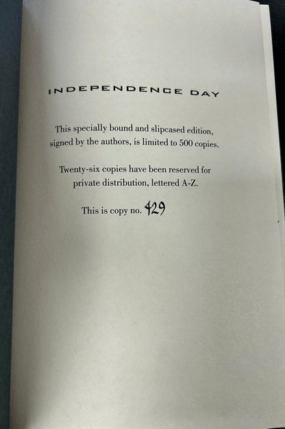 Independence Day - Limited Edition - SIGNED
