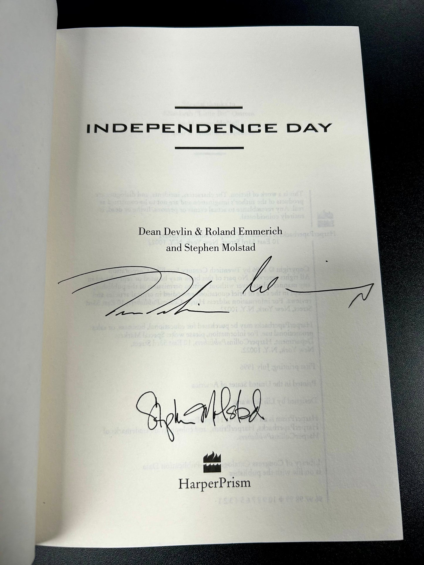 Independence Day - Limited Edition - SIGNED